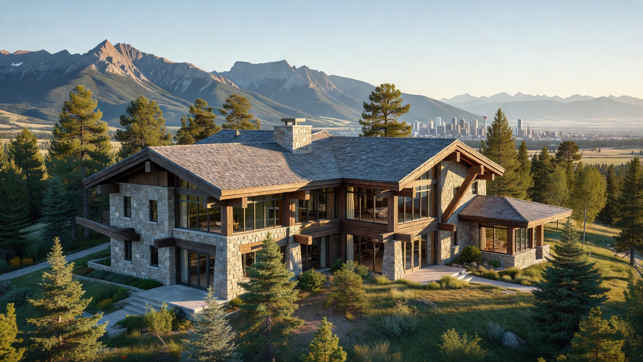 Resort architecture blending with the Calgary landscape